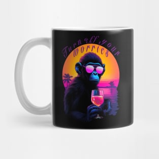 Monkey in sunglasses Mug